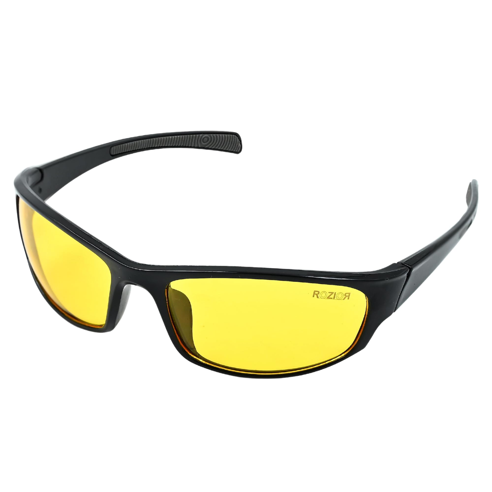 ROZIOR® Night Driving Glasses Fit Over Glasses for Men Women, Anti Glare HD Yellow Lense Bike Cycle Glasses-image-46