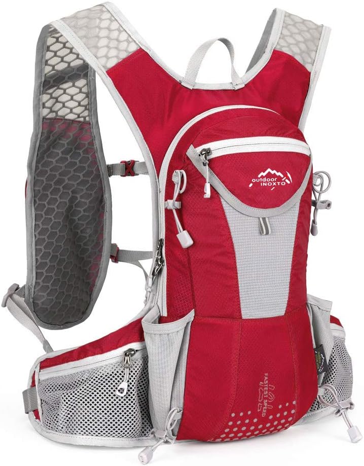 Hydration Pack Backpack 12L Outdoors Marathoner Running Race Hydration Vest with Water Bladder for Hiking Skiing Running Cycling Camping Fits Men and Women