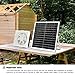 blessny Solar Powered Exhaust Fan, 25W Solar Panel +10