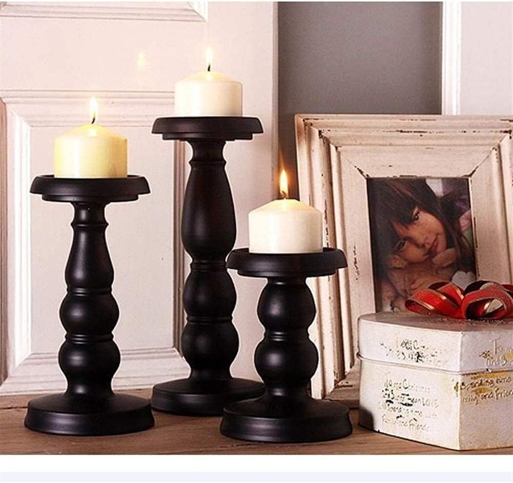 Candle Holder for Table Iron Candle Stick Geometric Table Ornament for Wedding Dinner Decoration Candelabra Tea Light Desktop Decoration (Size : S)