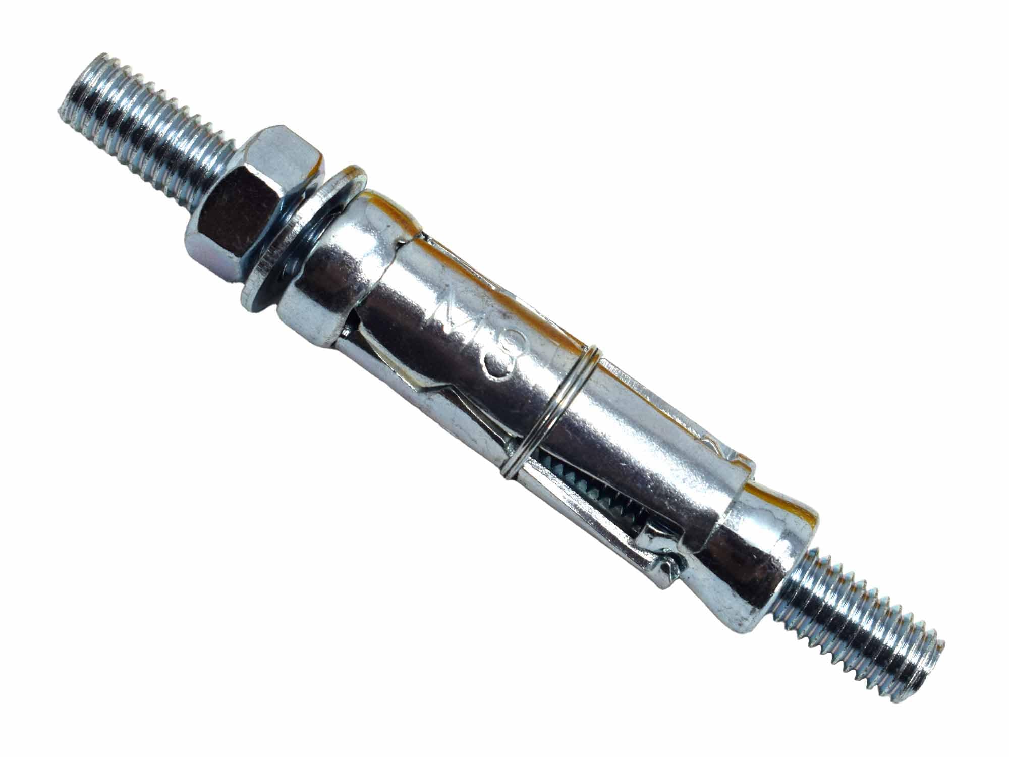 MasonMate MAMSAPM825 Medium-Duty Projecting Shield Anchor M8 x 25mm (50) Bolts, Silver