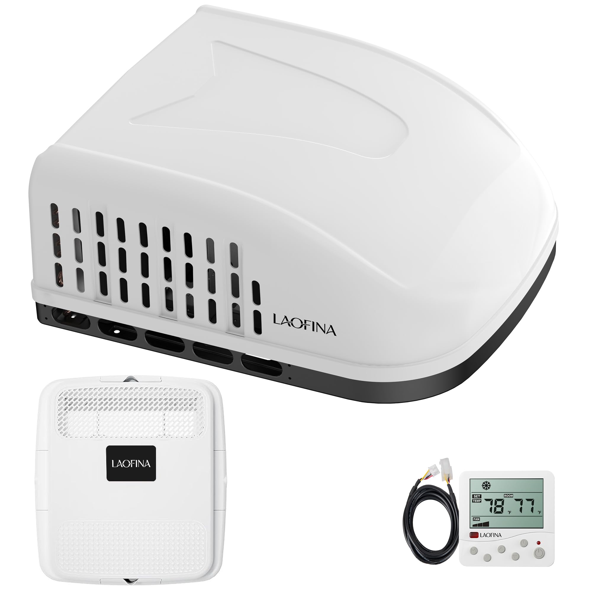 RV Air Conditioner 18000 BTU with Heat Pump, Rooftop, 110-120V