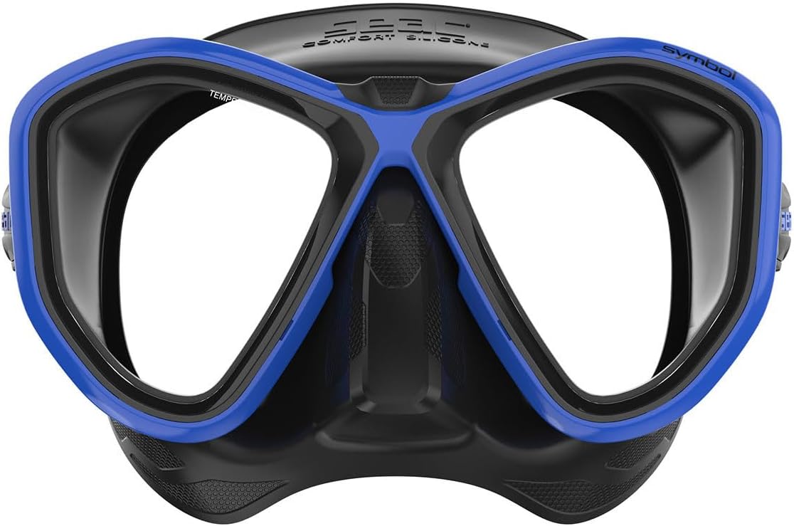 Seac Symbol Dive Mask - Black/Blue, Clear, Standard