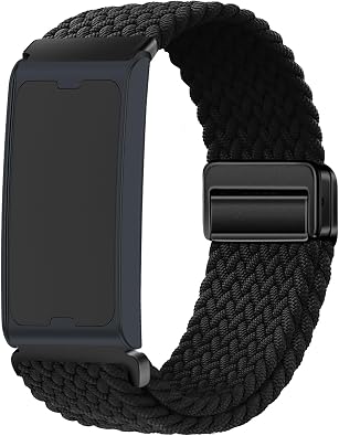 Braided Band Compatible for Amazfit Helio Strap/CMF Watch 3 Pro, Magnetic Buckle Design, Breathable Soft Elastic Sport Wristband for Helio Strap Fitness Tracker