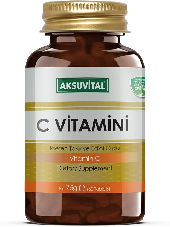 AKSU VITAL Vitamin C 60 Tablets 1250 mg (2 Pieces)