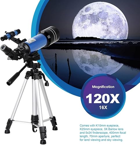 Miniatura 5 de QUESHENG Telescopio astronómico espacial monocular para exteriores con mochila, telescopio espacial terrestre, regalo para observación de la luna