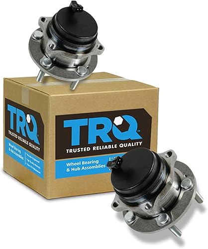 Vista 192 de TRQ Juego de Rodamientos de Rueda y Cubierta de Llanta Trasera para Conductor y Pasajero 2 Piezas Compatible con Infiniti G35 2003-2006 2007 G35