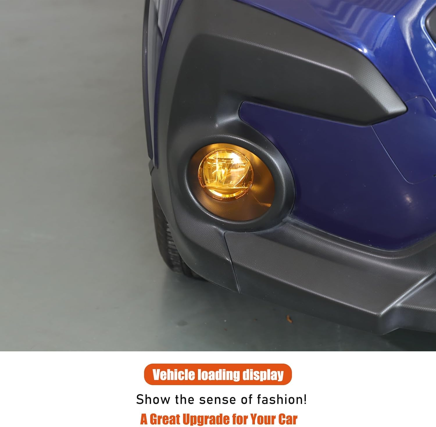 Daeiclru Front Fog Light Cover Trim Compatible with Subaru Crosstrek GU 2024 2025, Front Bumper Fog Light Shell Trim Cover Yellow Transparent Protector Accessories