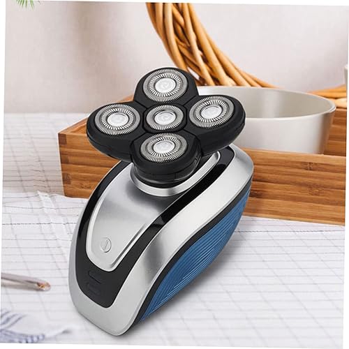 Miniatura 4 de Veemoon 5 afeitadoras eléctricas para hombres, afeitadoras recargables para hombres, cepillo giratorio para la cara, recortadora de pelo, afeitadora