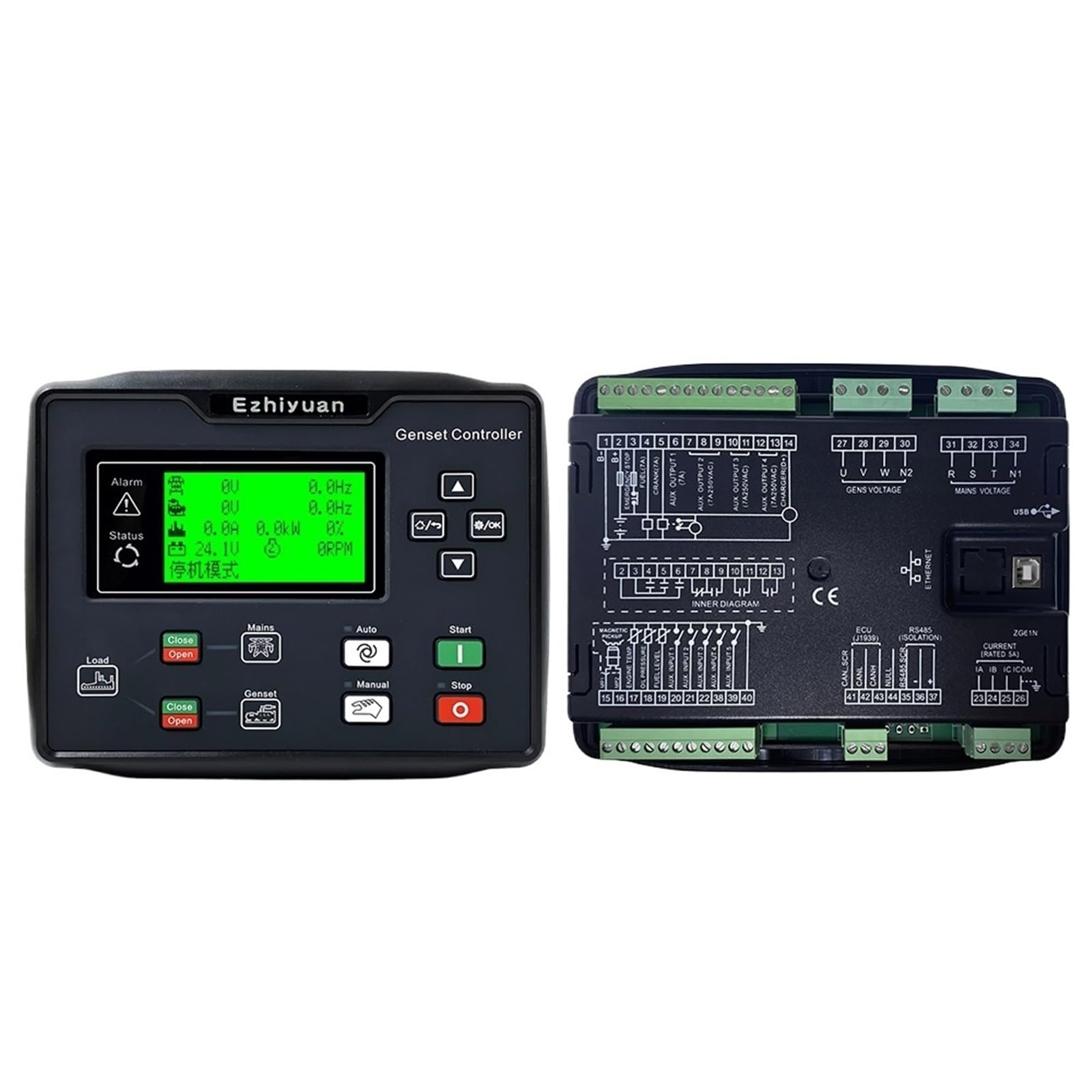 HGM6120CAN Smartgen Diesel Generator Controller AMF Auto Start Stop Control Module Panel Parts With R485