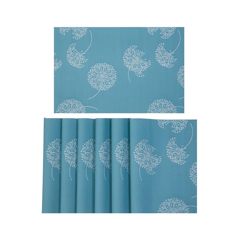 Salvamanteles,Salvamanteles de Mesa, Manteles Individuales de Tejido Resistente al Aceite y con Aislamiento térmico(Blue)