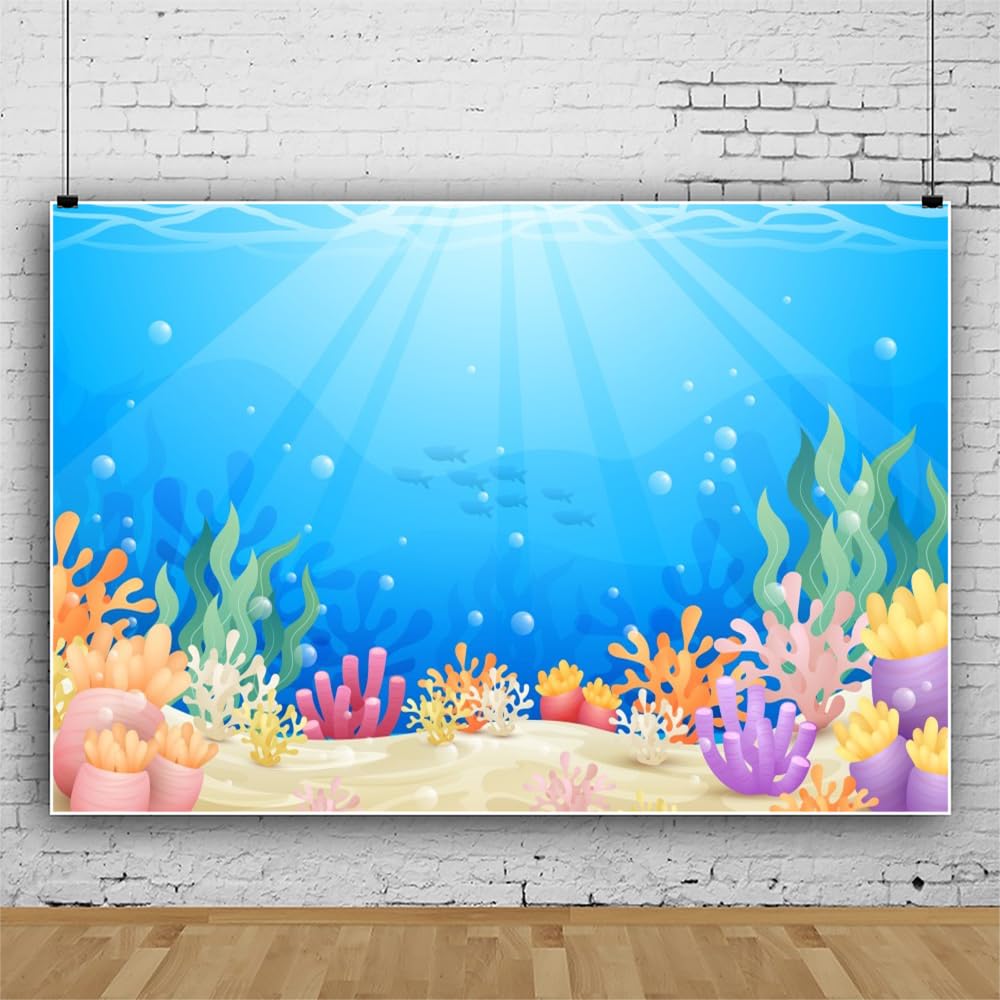 Ulua Fish Backdrop Aquarium Enfant Yeele Under The Sea Backdrop 10x8 Ft - Ocean Underwater ...