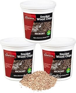 Camerons All Natural Extra Fine Hickory BBQ Wood Chips (3 Pints, 0.473L ea)- Kiln Dried Wood Sawdust Shavings for Cocktail Smoking Guns, Stovetop Smokers, Smoke Boxes-Value Pack Barbecue Grilling Gift