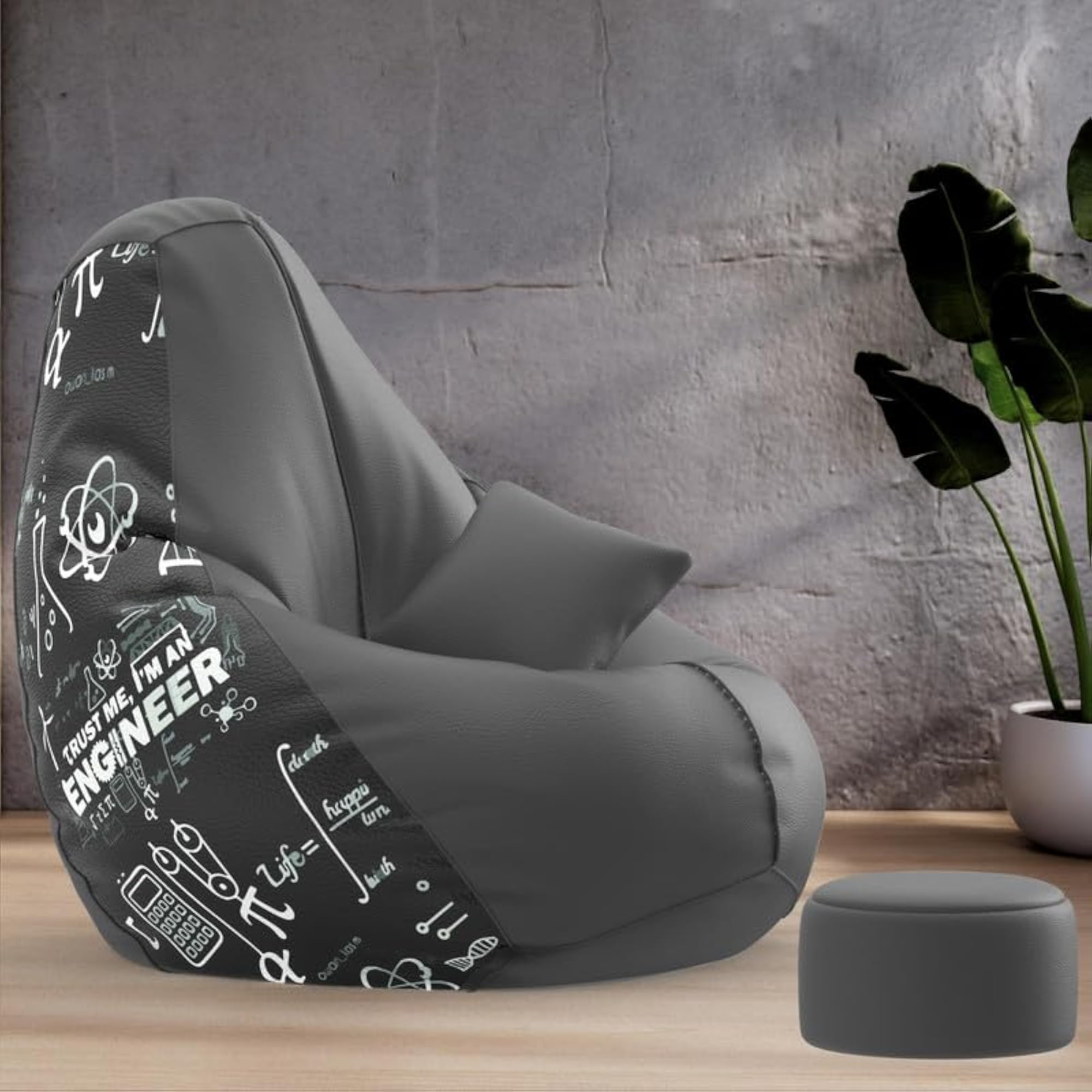 5XL Pop Prints Chair Cover with Cushion & Footrest