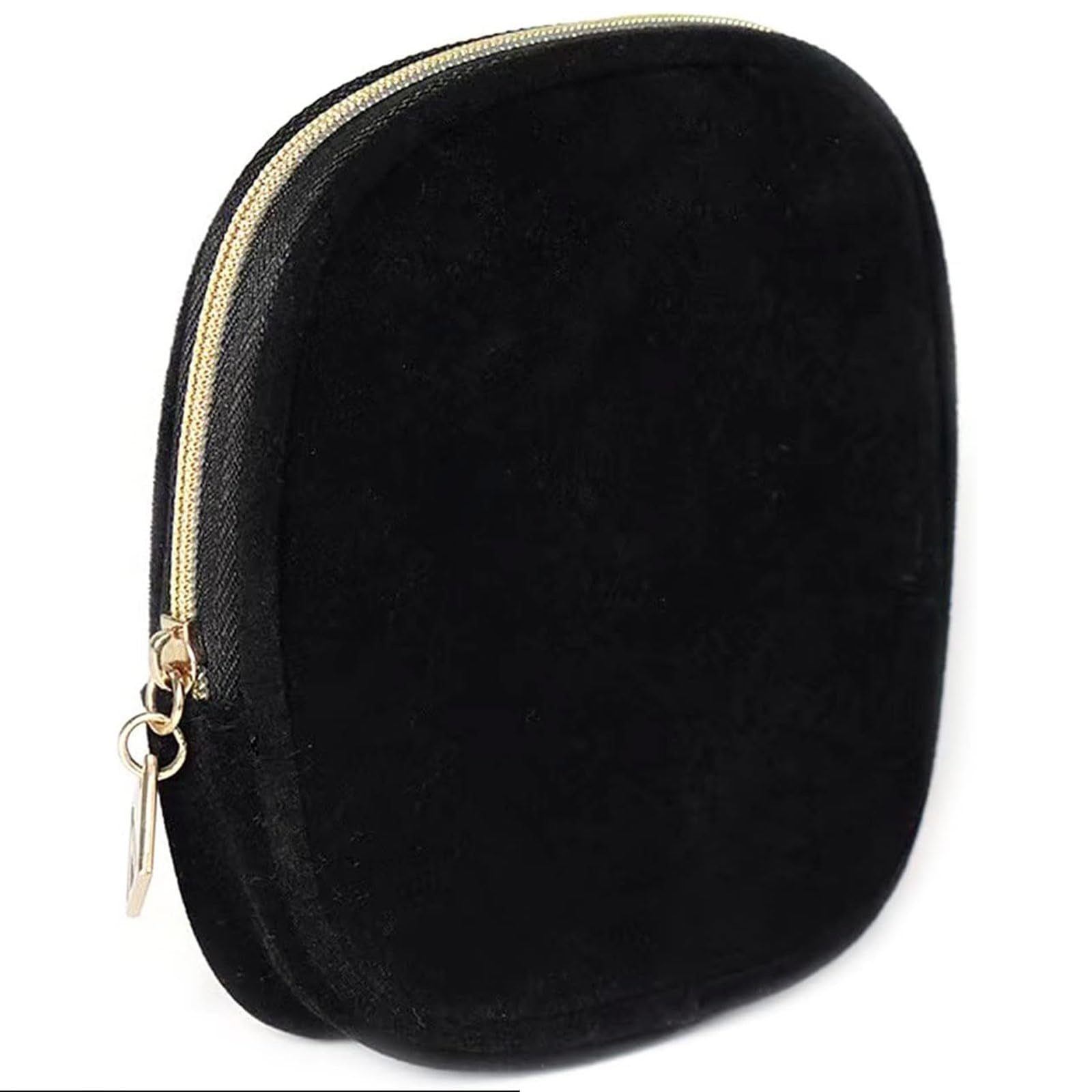 JYTDBCS Makeup Bag Small Portable Protective Case Mini Cosmetic Bag Sundries Lipstick Storage Bag Black