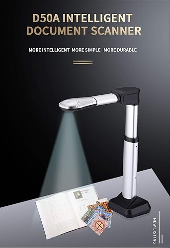 Miniatura 3 de Escáner de cámara de documentos, escáner portátil de alta definición para libros, 16 megapíxeles autoaplanar y deskew de alta velocidad AI plegable