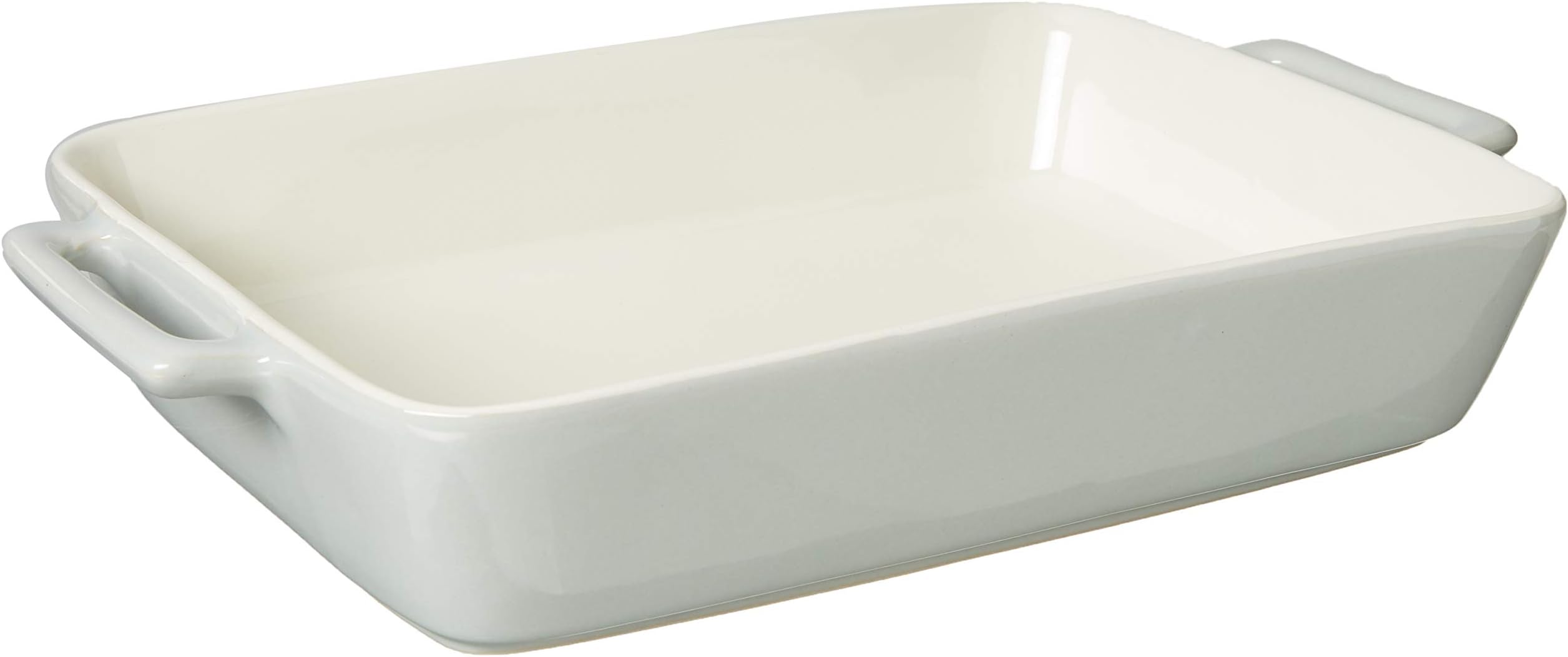 Rectangular Stoneware Baking Dish, 13.5x8.25x2.5, White