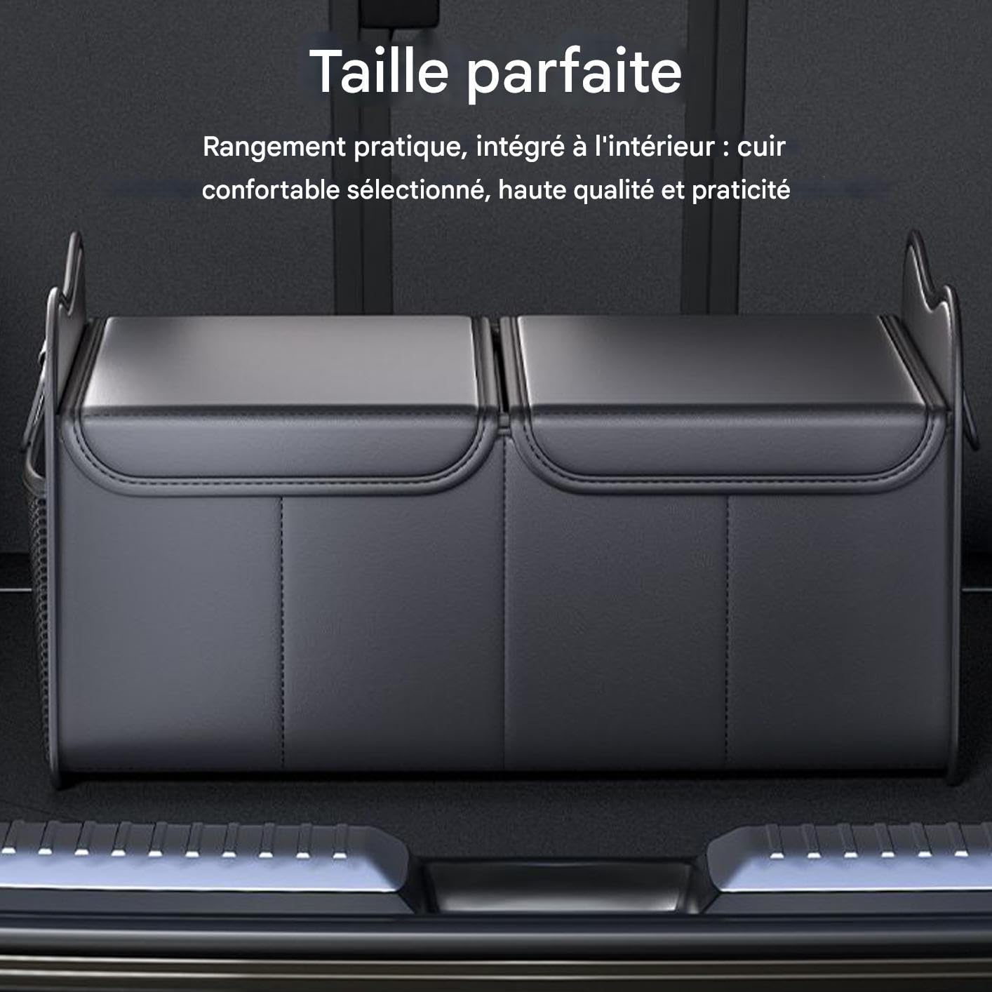 Organizzatore di baule per auto, scatola di immagazzinaggio per | auto e bagagli, accessorio pieghevole per furgone berlina da viaggio e da viaggio
