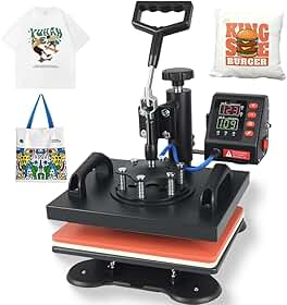 110V, Prensa Termica, Mini Prensa Termica, Maquina de Estampar Camisetas, Prensa Termica Sublimação, Prensa Térmica Plana 23x30cm