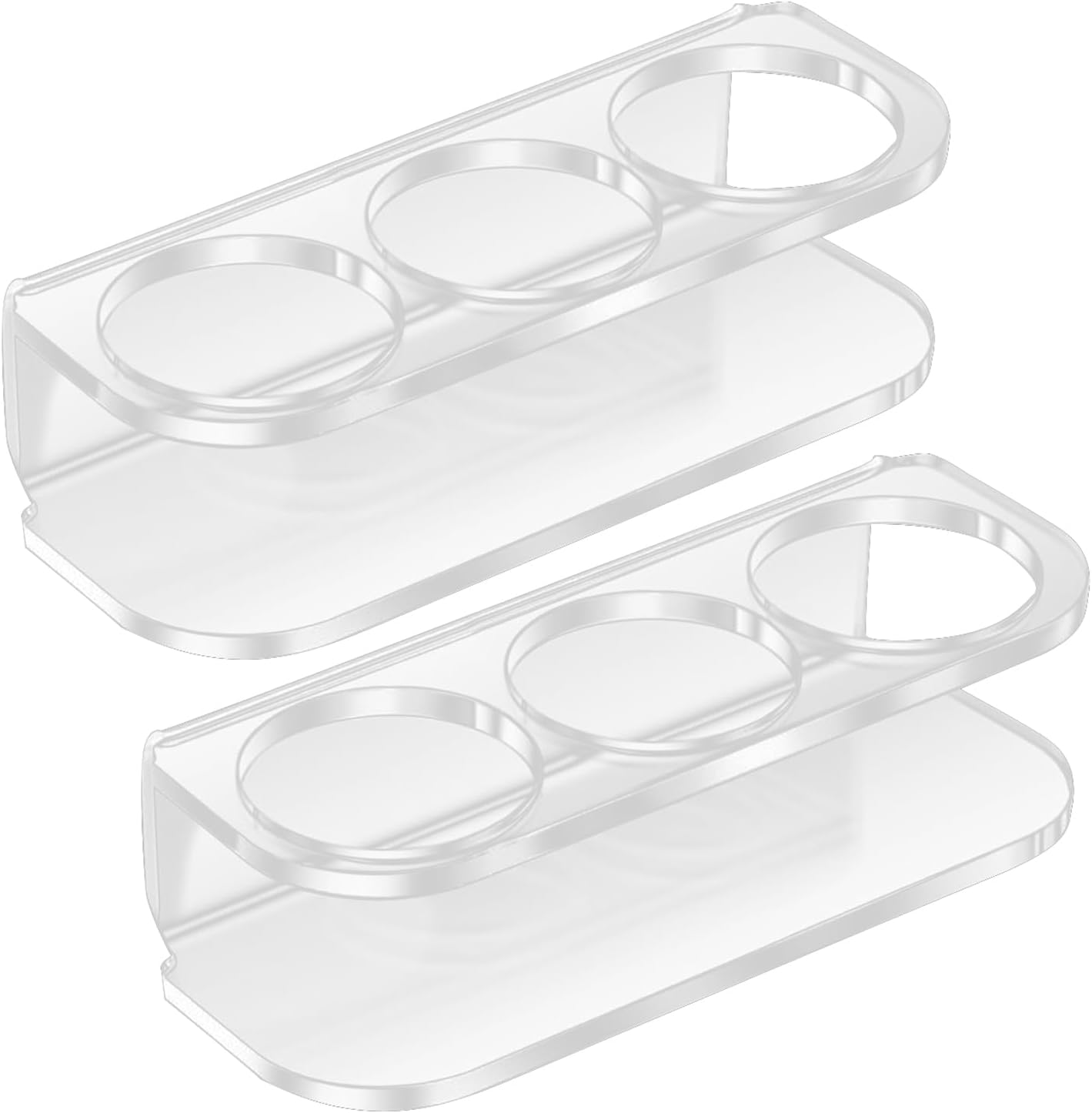 Peptide Storage Case - Vial Holder, 2 Piece Tray For Cold Refrigeration, Tiered Ampoule Shelf With Adhesive Backing, Medical Gear, Vertical Tube Rack For Medicine, Travel And Home