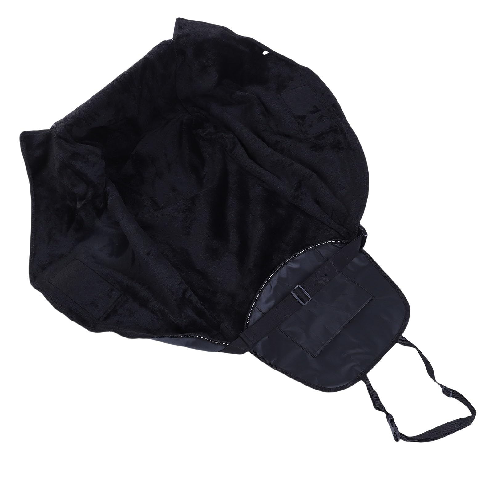 EMUKOEP Couverture de Protection des Jambes de Moto d'hiver, Couverture Coupe-Vent pour Scooter, Doublure Chaude Noire