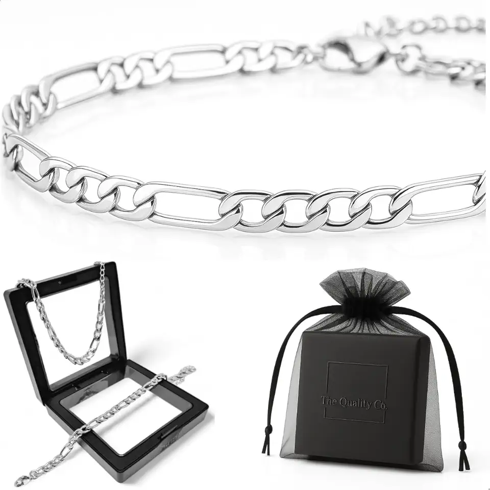 Bracelete Pulseira Masculina Aço Inoxidável Ajustável 17,5cm a 22cm de Qualidade Inox Premium cor Prata Feminino Brilhante Estilo Top 316L 5mm Trançado Antialérgico Adulto Presente