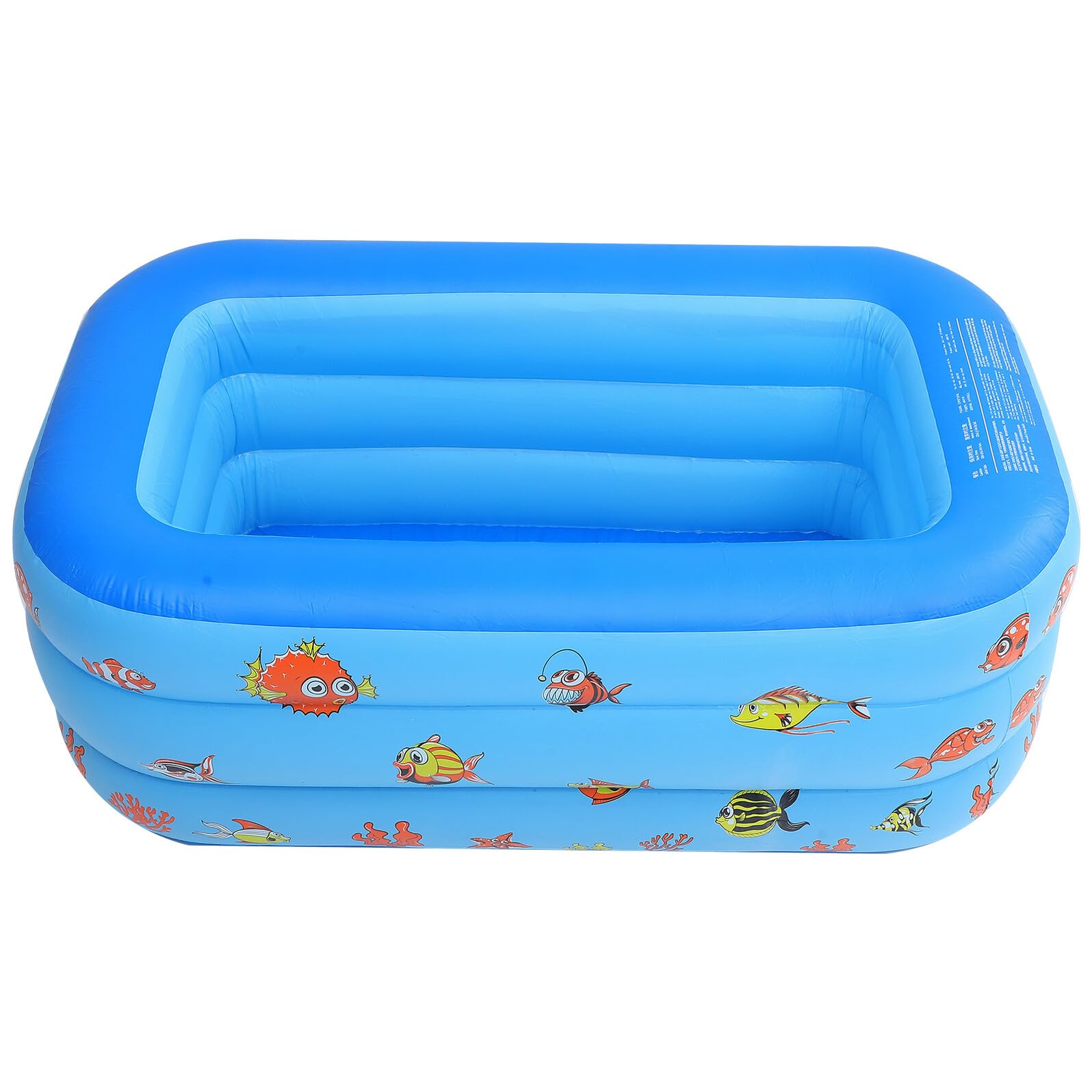 Piscina Hinchable para Niños de PVC, Estructura de Tres Niveles Azul