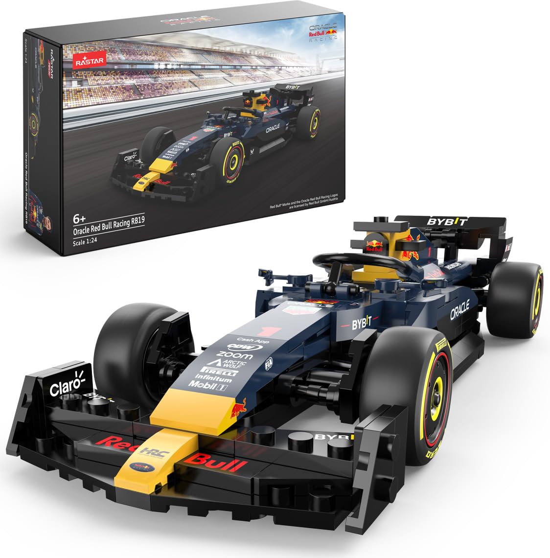 Amazon.com: RASTAR 1/24 Oracle RedBull F1 Collectible Building Kit