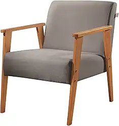 Poltrona em Linho Perla Agarb Decor Cor:Linho Cinza