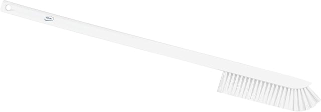 Vikan Ultra-Slim Cleaning Brush with Long Handle, 600 mm, Medium, White, One Size, 41975