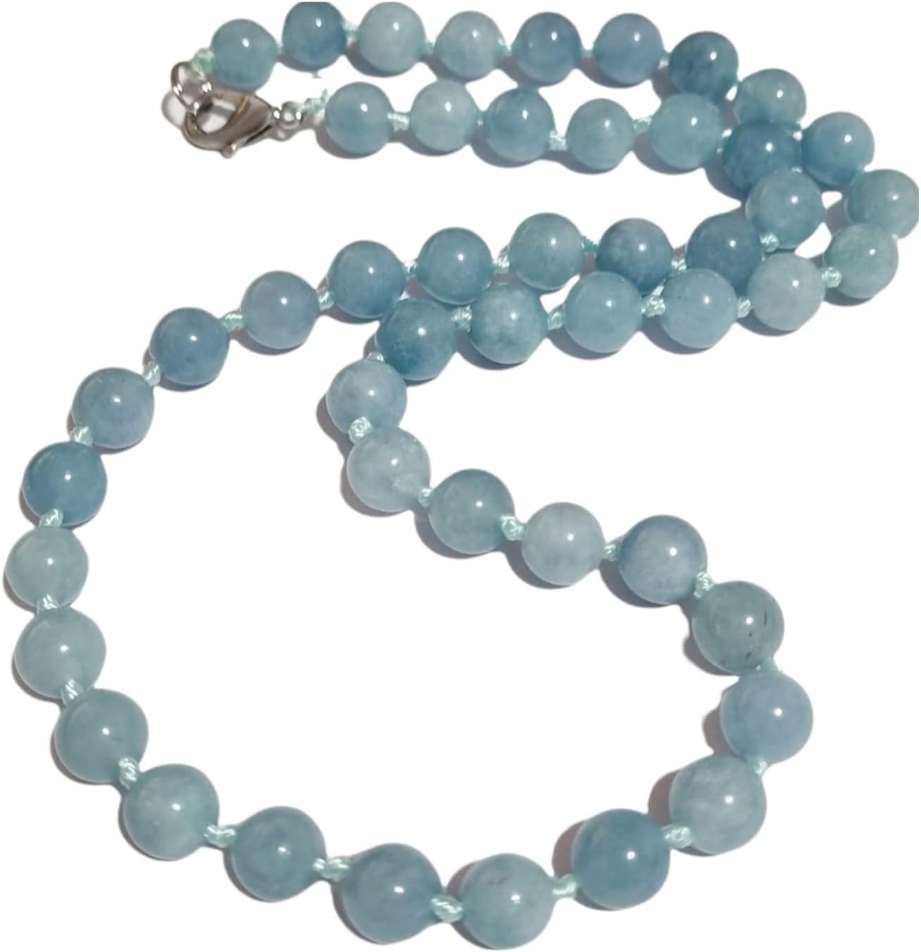 Collana Di Perle Sferiche Coltivate  9/9,30 Mm  Con Chiusura In Oro Bianco 18 Carati Con Pave Di Diamanti Taglio Huit Huit