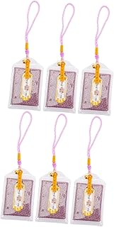 PRETYZOOM 6 Pçs Sachê Real Pingente De Carro Japandi Decoração De Carro Decoração Japonesa Bolsas De Bênção Decorativas Janela Plástico Estilo Japonês Roxo Bolsa De Bênção Estilo Japonês