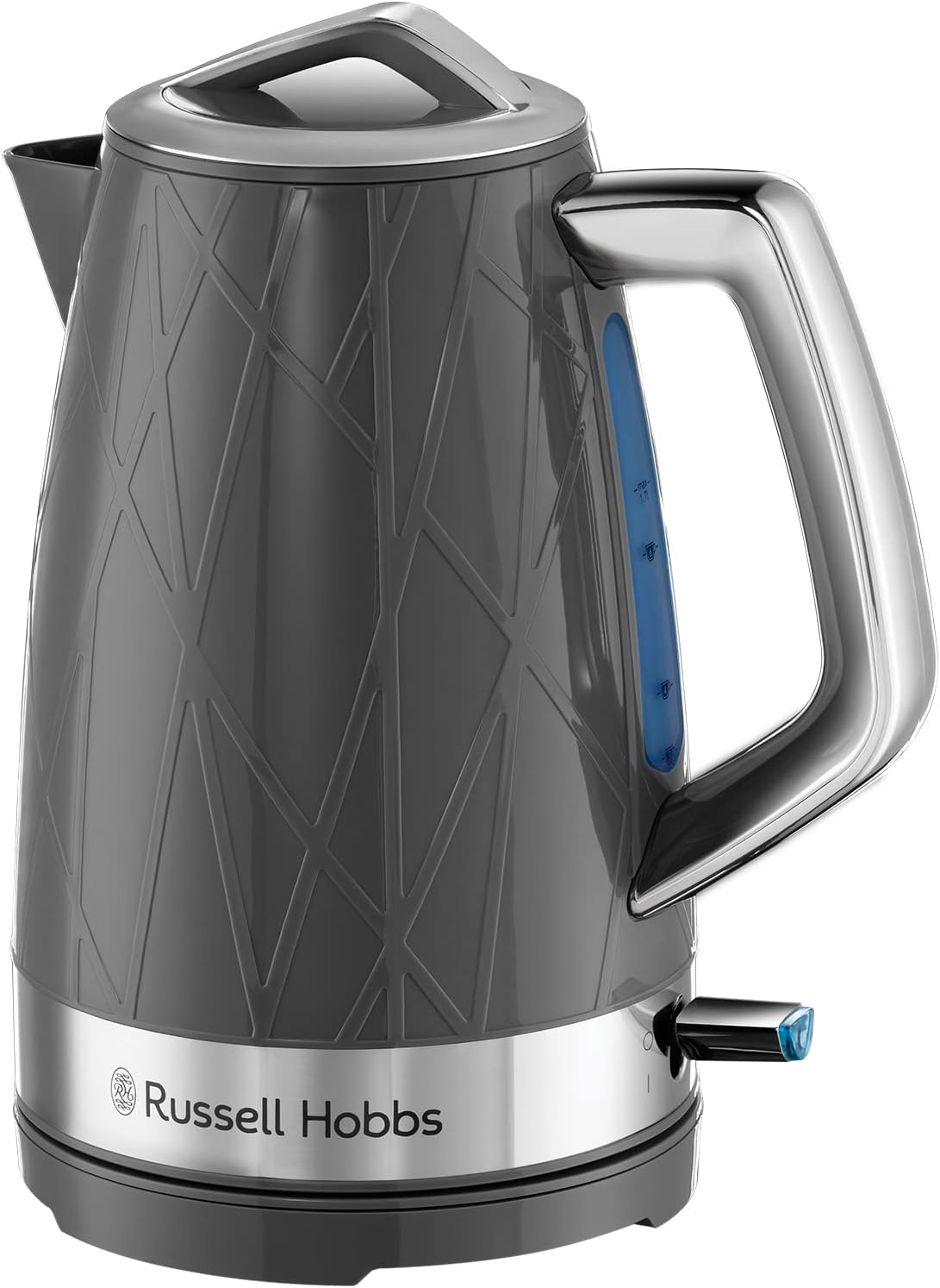 Russell Hobbs28082 Structure Electric Kettle - Contemporary Design Cordless Kettle With Fast Boil And Boil Dry Protection, 1.7 Litre, 3000 W, Grey