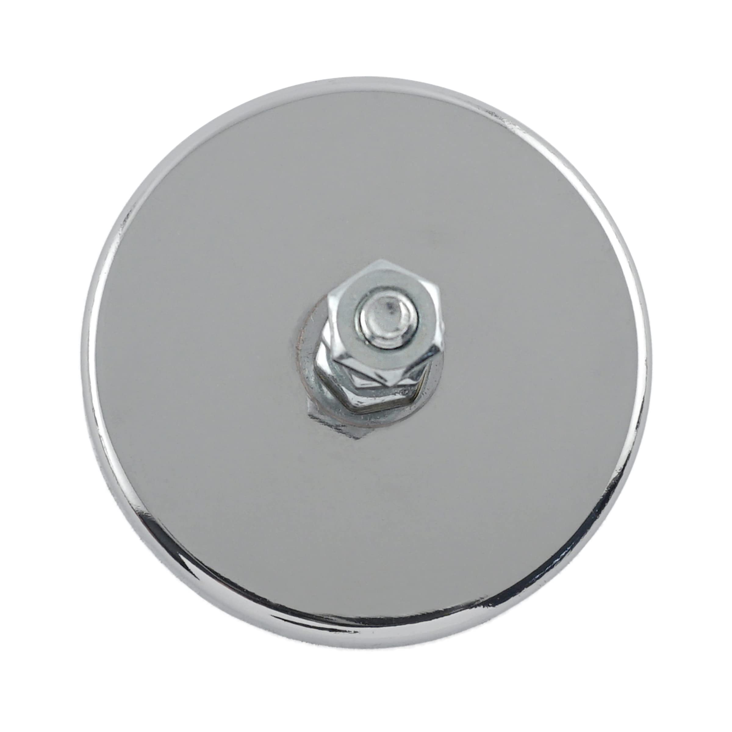Master Magnetics Magnetic Hooks - Pack Of 12, Chrome Plate, 20 Lb Hold, Ferrite Magnet With Low Carbon Steel Hook