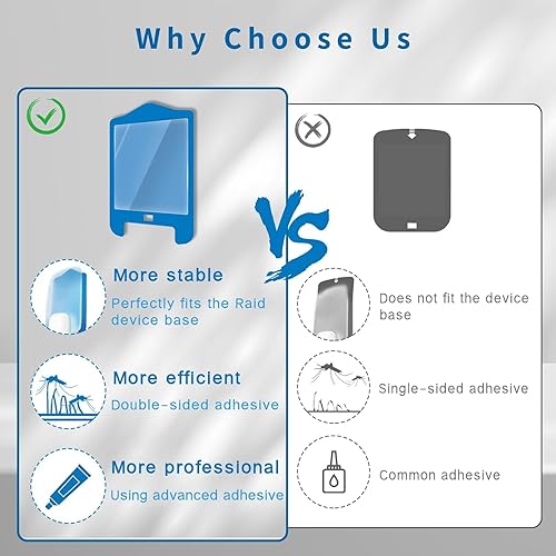 Miniatura 5 de ZVVN Paquete de 4 cartuchos de repuesto para Raid Essentials Light, tarjetas de pegamento de repuesto compatibles con Raid Plug-in Blue Light