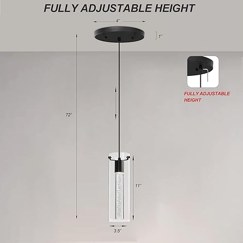 Miniatura 6 de KAMLAM Candelabro Sputnik moderno de 6 luces, candelabros Sputnik negros y dorados, lámpara colgante de mediados de siglo ajustable en altura para