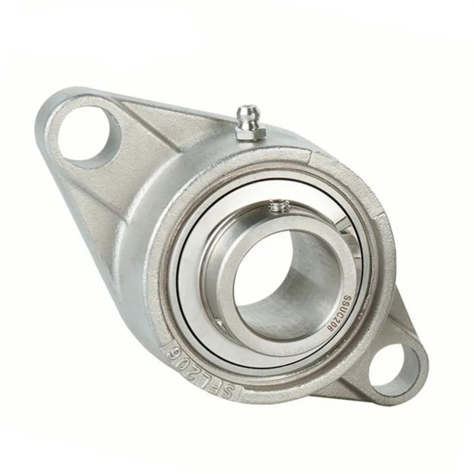 JJHQOKYNA 1PCS 304Stainless Steel Outer Spherical Bearing Diamond Belt Base SUCFL208
