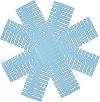 Vista 4 de JOIKIT 60 PCS Blue Plastic DIY Grid Drawer Dividers, Adjustable Organizer, Household Storage Makeup Socks Underwear Organizer