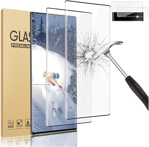 Paquete de 2+2 protectores de pantalla para Pixel 6 Pro 5G y protector de lente de cámara, protector de pantalla de vidrio templado premium para