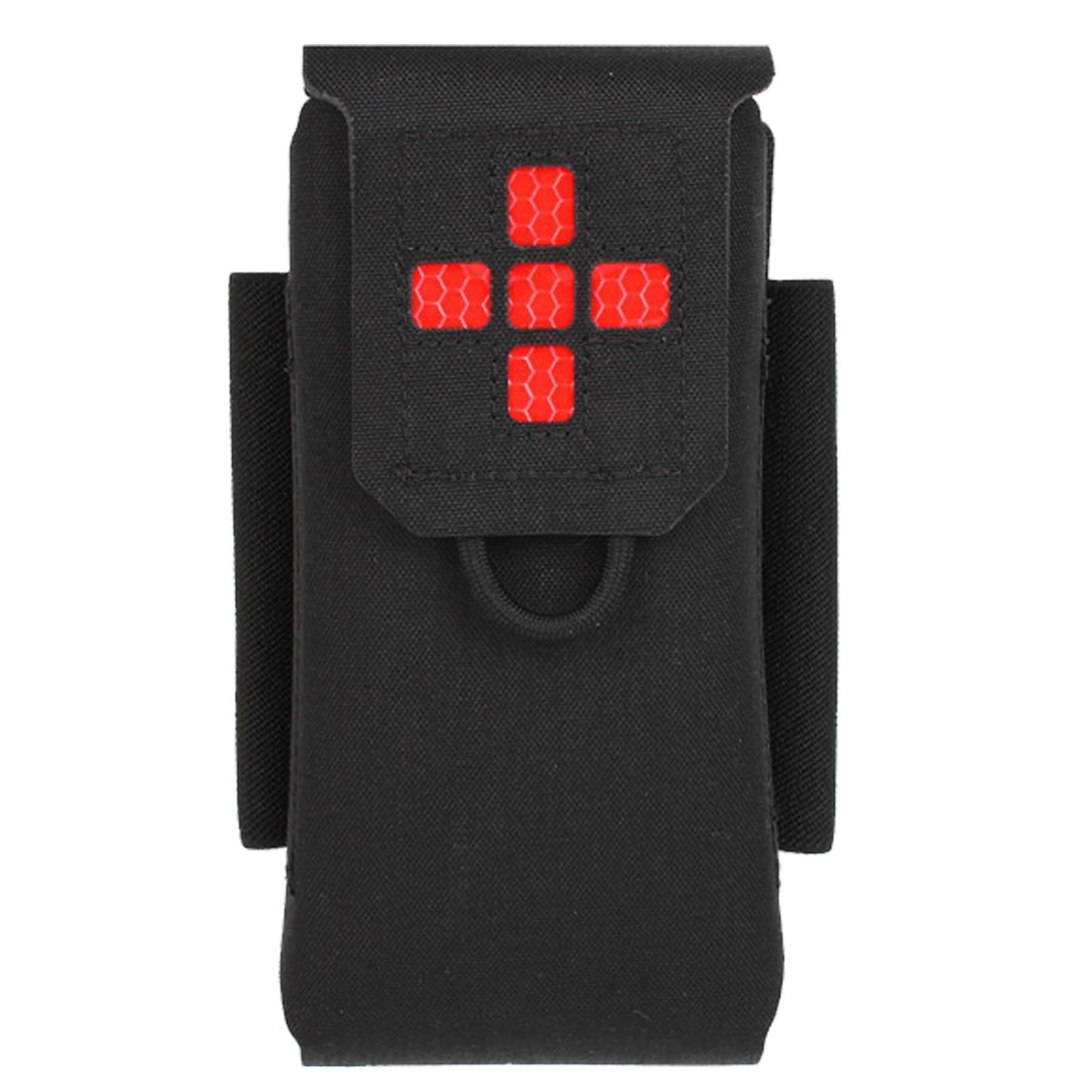 Bolsa Médica Tactics MOLLE, Mini Bolsa Médica IFAK, Kit Compacto de Primeros Auxilios de Acceso Rápido, para Senderismo y Acampada Al Aire Libre
