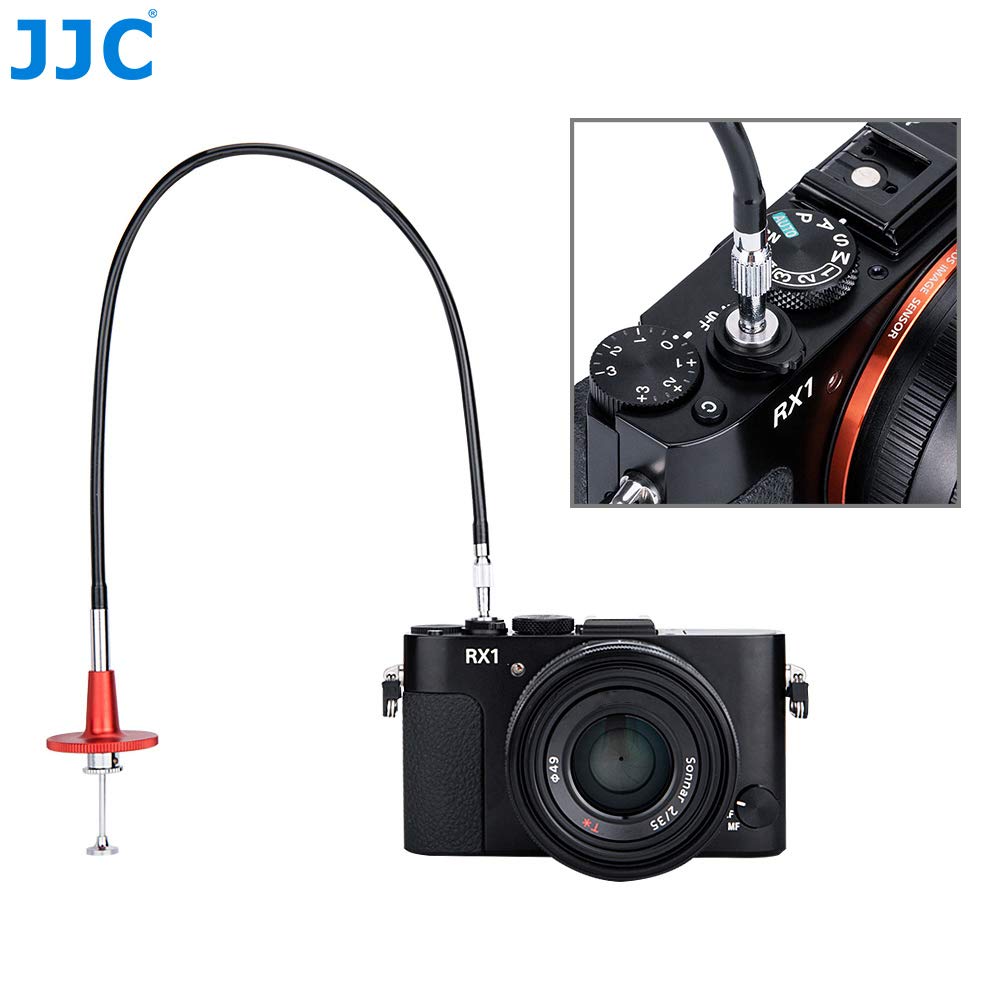 Jjc40cm Red Mechanical Locking Camera Shutter Release Cable With