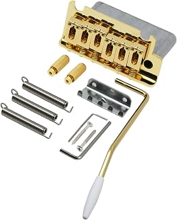WNWN Guitar Bridge 2 Point Tremolo Bridge Gold Guitar Parts Guitar parts bridge