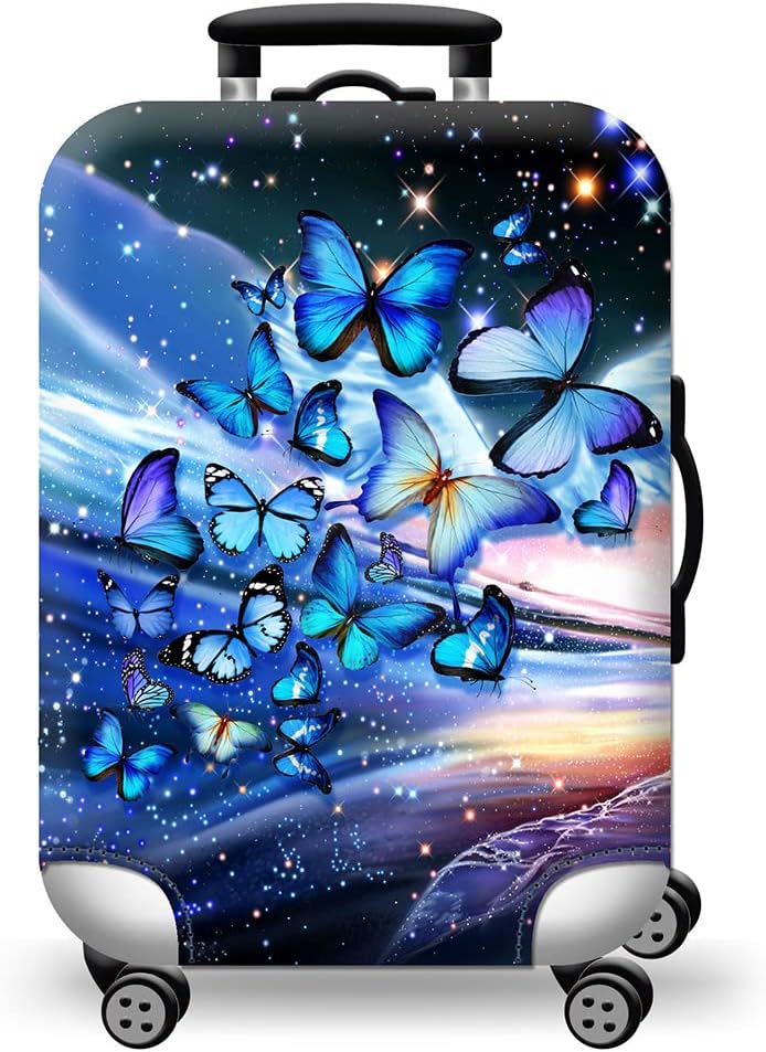 Homarket Luggage Covers Travel Luggage Cover for 18-32 inch Spandex Suitcase Protector Multicolour (L(26-28 inch luggage), H411)