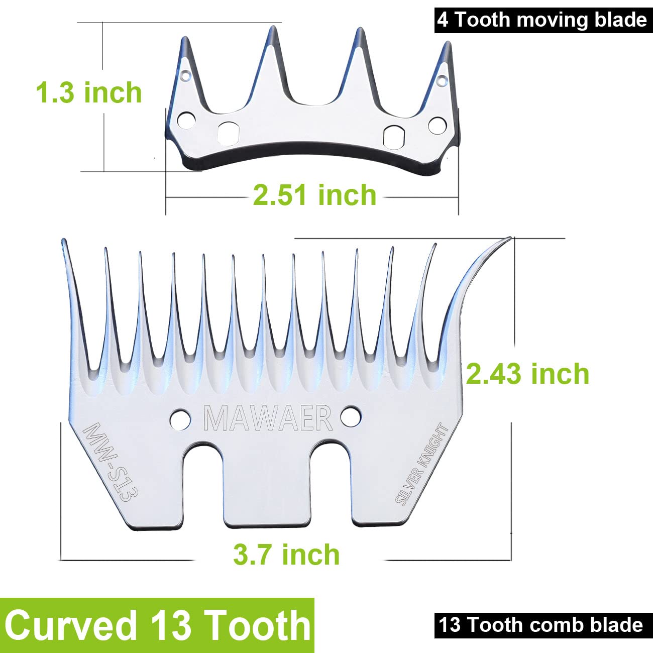 Sheep Shear Blades - Replace Oster, Lister Clippers -3 Sheep Shear Blades - Replace Oster, Lister Clippers -3