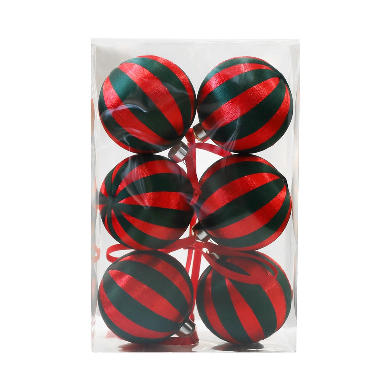 Boules de Noël haut de gamme en soie et mousse pour une déco raffinée