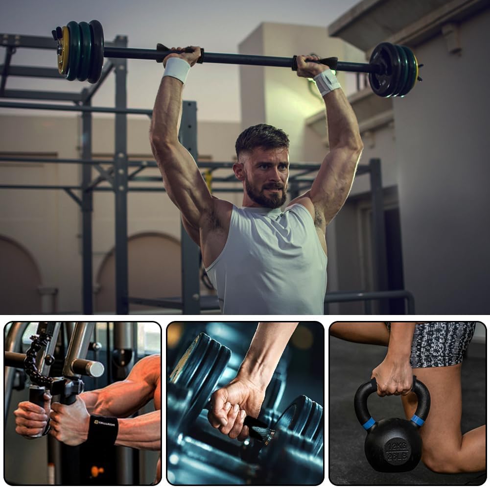 flintronic Grip Pad, 6 Pezzi Cuscinetti da Allenamento in Neoprene, Cuscinetti da Allenamento, Impugnature da Palestra per Bodybuilding Sollevamento Pesi