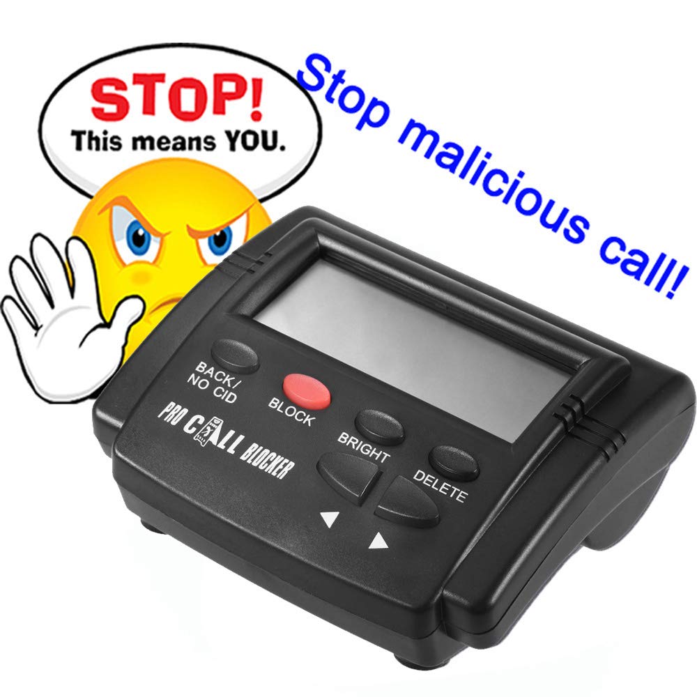 CT-CID803 Caller ID Box Call Blocker Stoppen Sie belästigende Anrufe Geräte Anruf-ID-LCD-Screen-Display mit 1500-Nummern Kapazität Stoping Alle Cold Calls für Festnetz-Telefone Antique