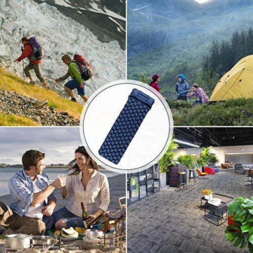 Isomatte Camping, Ultraleichte Aufblasbare Isomatte mit Kissen, wasserdichte und Feuchtigkeitsbeständige Camping Luftmatratze, Aufblasbare Luftmatratze, für Camping Wandern Reisen Backpacking Marine