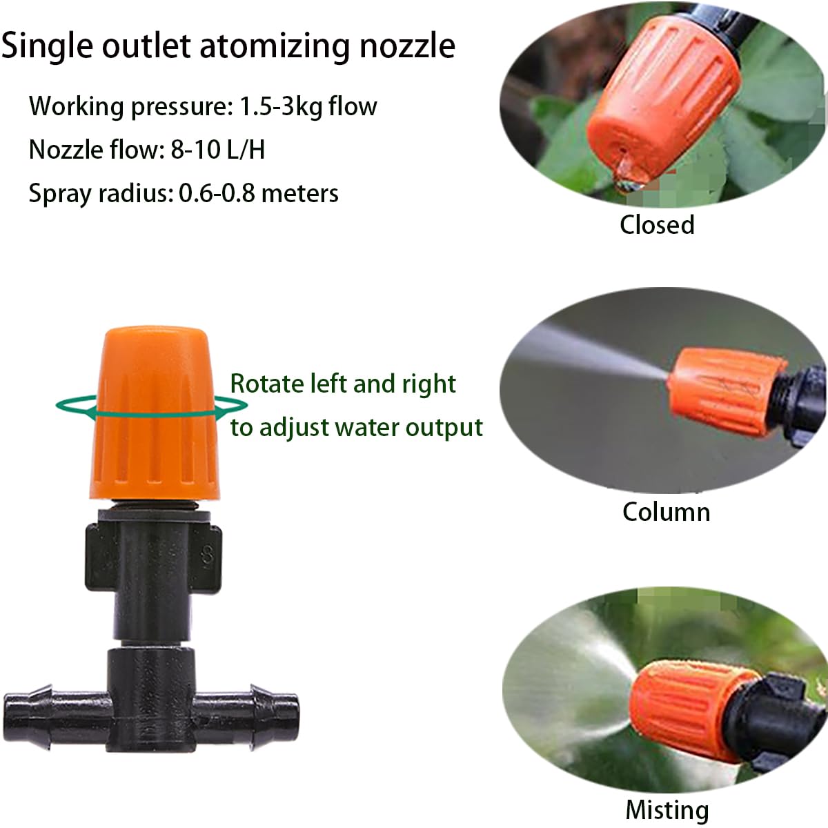 Système D'irrigation De Jardin, Kit D'arrosage Goutte-à-goutte 4 Voies A Debit Constant 4 L Kit Arrosage Automatique Avec Tuyau De 20 M 95466263 Système D'irrigation De Jardin, Kit D'arrosage Goutte-à-goutte 4 Voies A Debit Constant 4 L Kit Arrosage Automatique Avec Tuyau De 20 M 95466263
