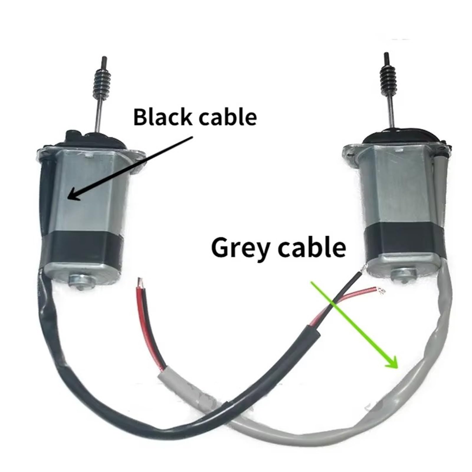 Alzavetri Auto Elettriche Camion Alzacristalli Motori DC 12/24 V Ricambi Auto Alzavetro Elettrico(Black cable 12V)